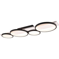 Trion Rameda LED ceiling light matte black 44W 3000K dimmable