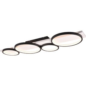 Trion Rameda LED plafondlamp mat zwart 44W 3000K dimbaar Trion Rameda LED plafondlamp mat zwart 44W 3000K dimbaar