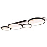Trion Rameda LED plafondlamp mat zwart 44W 3000K dimbaar Verlichting per ruimte