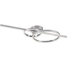 LED Plafondlamp Trion Atilla Mat Chroom 54W Dimbaar LED Plafondlamp Trion Atilla Mat Chroom 54W Dimbaar