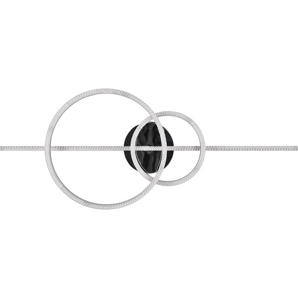 HLW LED LED Plafondlamp - Trion Atilla - 54W - Aanpasbare kleur - Dimbaar - Mat Chroom - Metaal