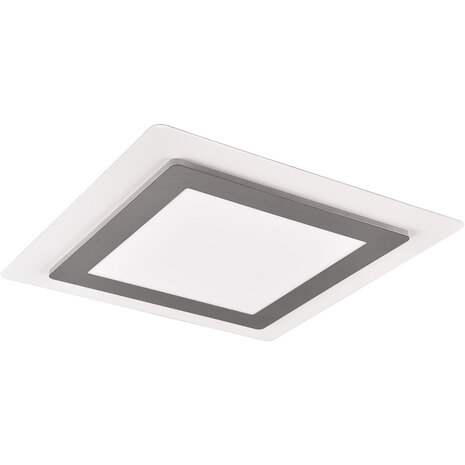 LED Plafondlamp - Trion Groan - 46W - Aanpasbaar kleur - Dimbaar - Vierkant - Mat Nikkel - Metaal LED Plafondlamp - Trion Groan - 46W - Aanpasbaar kleur - Dimbaar - Vierkant - Mat Nikkel - Metaal