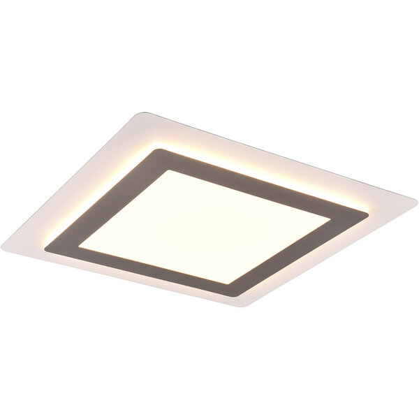 HLW LED LED Plafondlamp - Trion Groan - 46W - Aanpasbaar kleur - Dimbaar - Vierkant - Mat Nikkel - Metaal HLW LED LED Plafondlamp - Trion Groan - 46W - Aanpasbaar kleur - Dimbaar - Vierkant - Mat Nikkel - Metaal
