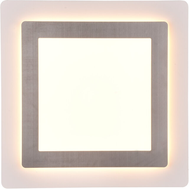 HLW LED LED Ceiling Light - Trion Groan - 46W - Adjustable color - Dimmable - Square - Matte Nickel - Metal