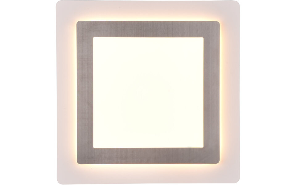 HLW LED LED Ceiling Light - Trion Groan - 46W - Adjustable color - Dimmable - Square - Matte Nickel - Metal