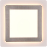 HLW LED LED Ceiling Light - Trion Groan - 46W - Adjustable color - Dimmable - Square - Matte Nickel - Metal