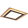 HLW LED LED Ceiling Light - Trion Groan - 46W - Adjustable color - Dimmable - Square - Black Gold - Metal HLW LED LED Ceiling Light - Trion Groan - 46W - Adjustable color - Dimmable - Square - Black Gold - Metal