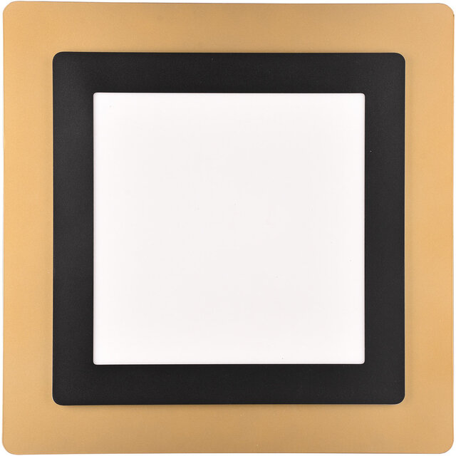 HLW LED LED Ceiling Light - Trion Groan - 46W - Adjustable color - Dimmable - Square - Black Gold - Metal HLW LED LED Ceiling Light - Trion Groan - 46W - Adjustable color - Dimmable - Square - Black Gold - Metal
