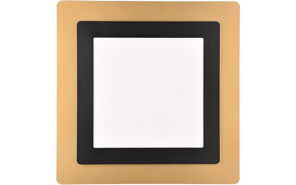 HLW LED LED Ceiling Light - Trion Groan - 46W - Adjustable color - Dimmable - Square - Black Gold - Metal HLW LED LED Ceiling Light - Trion Groan - 46W - Adjustable color - Dimmable - Square - Black Gold - Metal