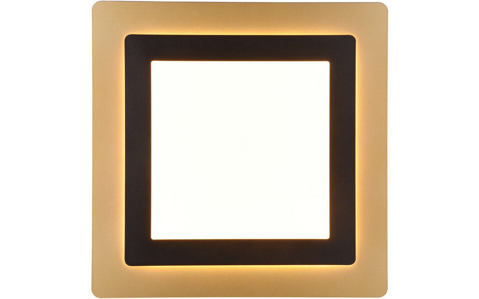 HLW LED LED Ceiling Light - Trion Groan - 46W - Adjustable color - Dimmable - Square - Black Gold - Metal HLW LED LED Ceiling Light - Trion Groan - 46W - Adjustable color - Dimmable - Square - Black Gold - Metal