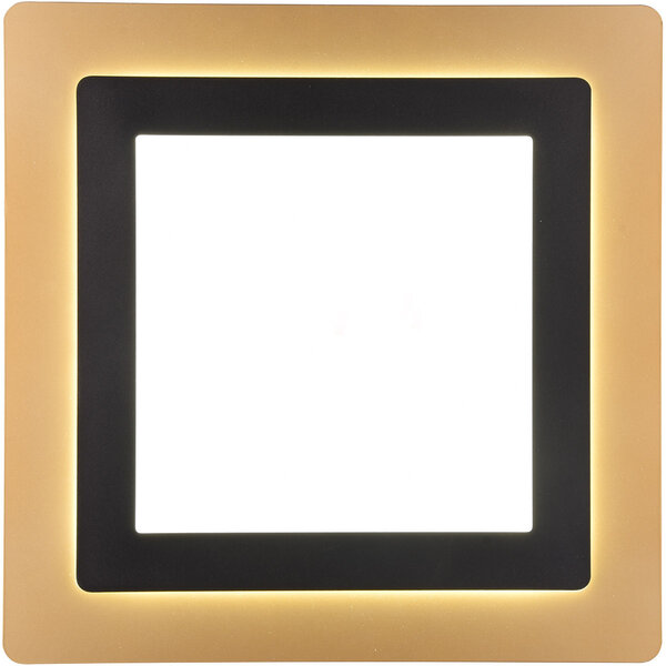 HLW LED LED Plafondlamp - Trion Groan - 46W - Aanpasbaar kleur - Dimbaar - Vierkant - Zwart Goud - Metaal HLW LED LED Plafondlamp - Trion Groan - 46W - Aanpasbaar kleur - Dimbaar - Vierkant - Zwart Goud - Metaal