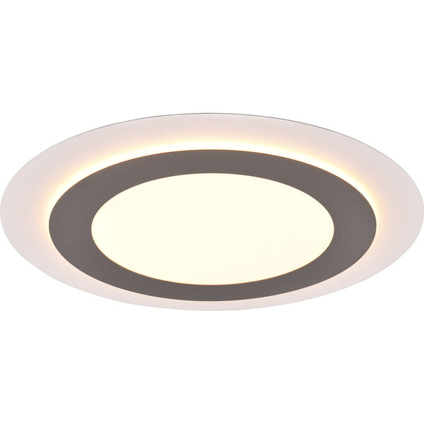 HLW LED LED Plafondlamp - Plafondverlichting - Trion Groan - 42W - Aanpasbare Kleur - Afstandsbediening - Dimbaar - Rond - Mat Nikkel - Metaal HLW LED LED Plafondlamp - Plafondverlichting - Trion Groan - 42W - Aanpasbare Kleur - Afstandsbediening - Dimbaar - Rond - Mat Nikkel - Metaal
