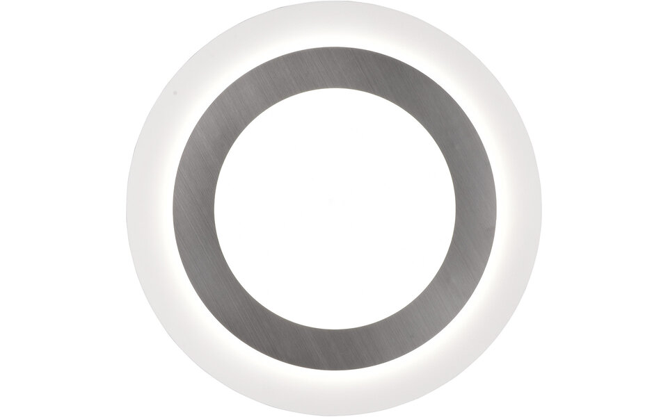 HLW LED LED Plafondlamp - Plafondverlichting - Trion Groan - 42W - Aanpasbare Kleur - Afstandsbediening - Dimbaar - Rond - Mat Nikkel - Metaal