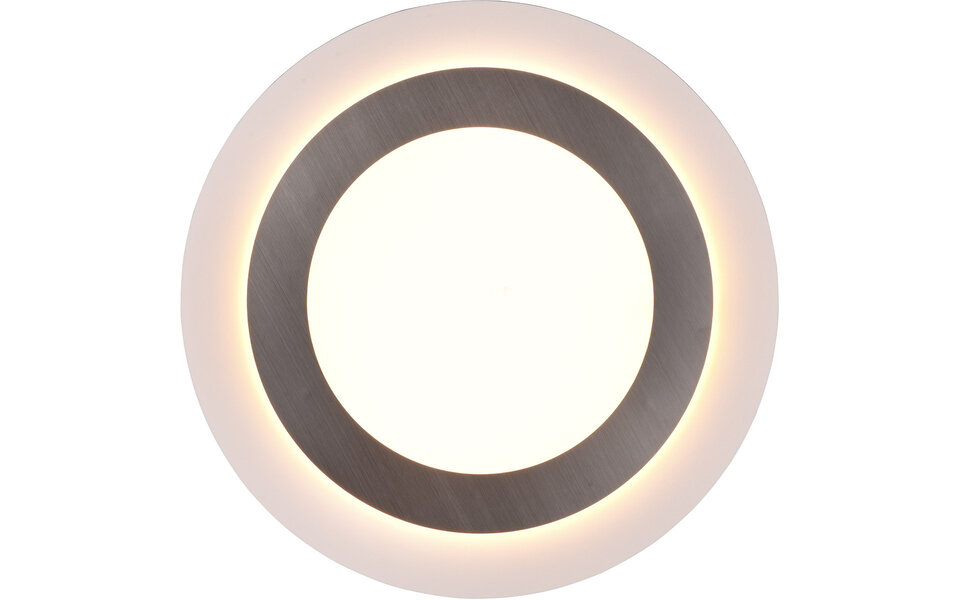 HLW LED LED Ceiling Lamp - Ceiling Lighting - Trion Groan - 42W - Adjustable Color - Remote Control - Dimmable - Round - Matte Nickel - Metal