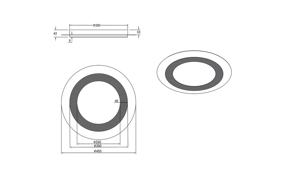 HLW LED LED Plafondlamp - Plafondverlichting - Trion Groan - 42W - Aanpasbare Kleur - Afstandsbediening - Dimbaar - Rond - Mat Nikkel - Metaal