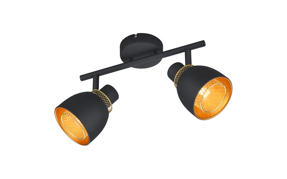 HLW LED LED Plafondspot - Trion Blado - E14 Fitting - 2-lichts - Rechthoek - Mat Zwart - Metaal HLW LED LED Plafondspot - Trion Blado - E14 Fitting - 2-lichts - Rechthoek - Mat Zwart - Metaal