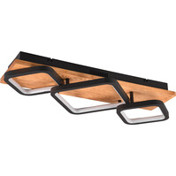 Trion Aram LED ceiling lamp matte black 32W dimmable 3000K Trion Aram LED ceiling lamp matte black 32W dimmable 3000K