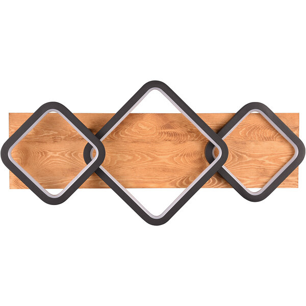 HLW LED LED Plafondlamp - Plafondverlichting - Trion Aram - 32W - Warm Wit 3000K - Dimbaar - Rechthoek - Mat Zwart - Metaal HLW LED LED Plafondlamp - Plafondverlichting - Trion Aram - 32W - Warm Wit 3000K - Dimbaar - Rechthoek - Mat Zwart - Metaal