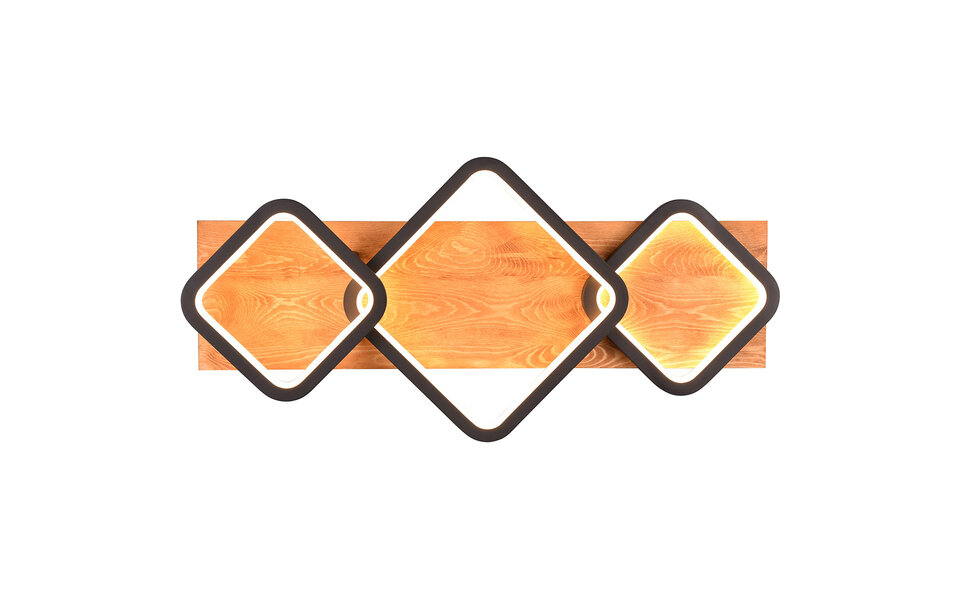 HLW LED LED Ceiling Lamp - Ceiling Lighting - Trion Aram - 32W - Warm White 3000K - Dimmable - Rectangular - Matte Black - Metal HLW LED LED Ceiling Lamp - Ceiling Lighting - Trion Aram - 32W - Warm White 3000K - Dimmable - Rectangular - Matte Black - Metal