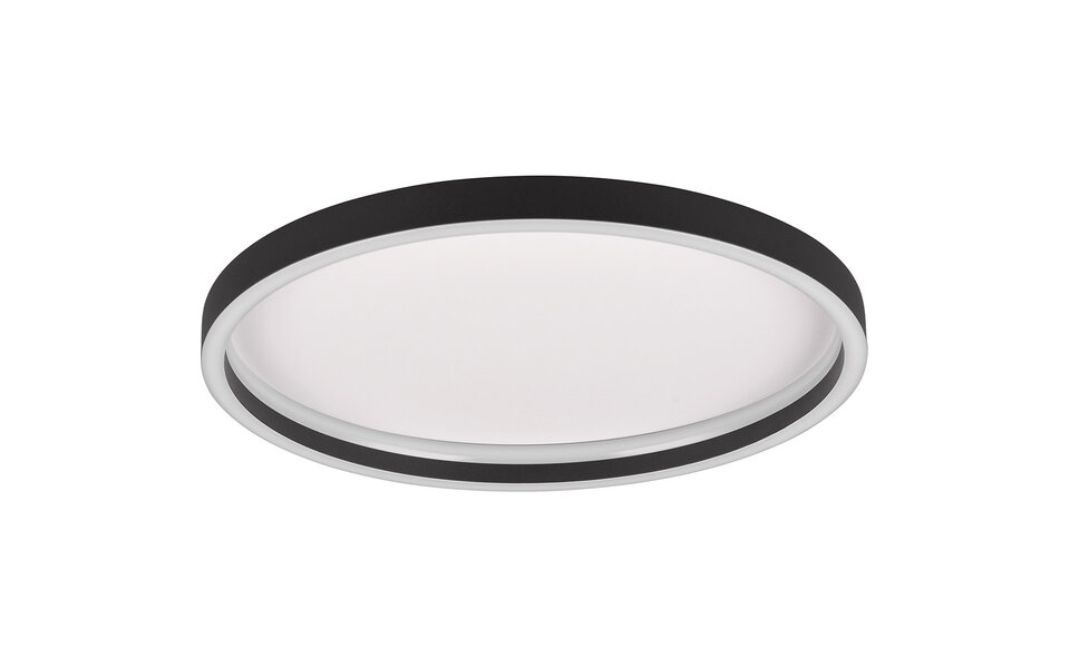 HLW LED LED Plafondlamp - Trion Rad - Opbouw Rond 20W - Warm Wit 3000K - Mat Zwart - Metaal HLW LED LED Plafondlamp - Trion Rad - Opbouw Rond 20W - Warm Wit 3000K - Mat Zwart - Metaal