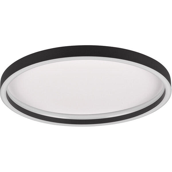 HLW LED LED Plafondlamp - Trion Rad - Opbouw Rond 20W - Warm Wit 3000K - Mat Zwart - Metaal HLW LED LED Plafondlamp - Trion Rad - Opbouw Rond 20W - Warm Wit 3000K - Mat Zwart - Metaal