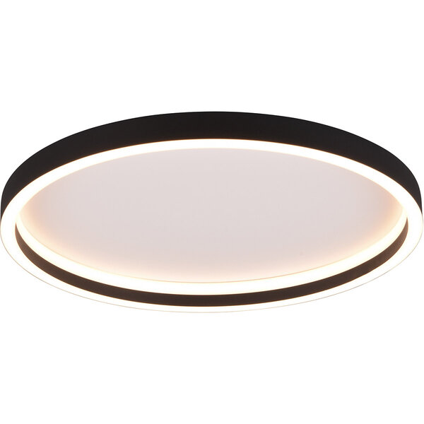 HLW LED LED Plafondlamp - Trion Rad - Opbouw Rond 20W - Warm Wit 3000K - Mat Zwart - Metaal HLW LED LED Plafondlamp - Trion Rad - Opbouw Rond 20W - Warm Wit 3000K - Mat Zwart - Metaal