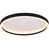 ronde mat zwarte LED plafondlamp 20W 2600 lumen warm wit licht 3000K diameter 35 cm