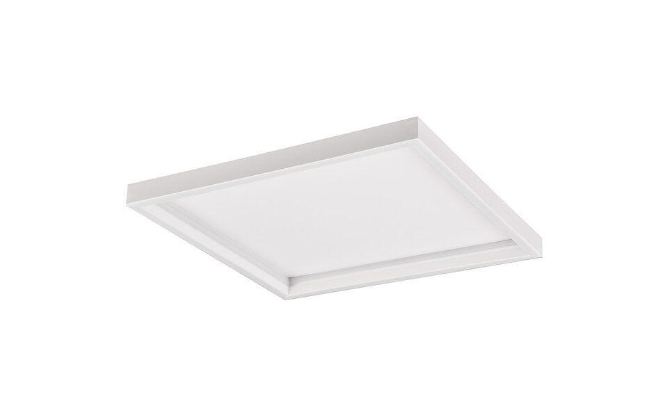 HLW LED LED Ceiling Light - Trion Rad - Surface Mounted Square 20W - Warm White 3000K - Matte White - Metal