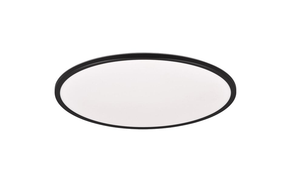HLW LED LED Ceiling Light - Trion Skiff - 30W - Adjustable Color - Dimmable - Remote Control - Round - Matte Black - Plastic