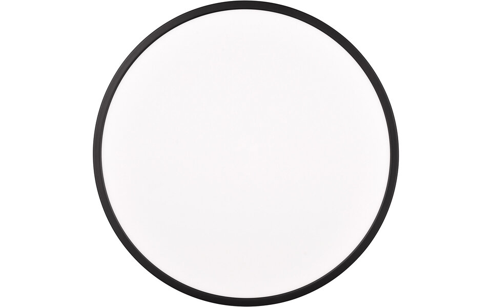 HLW LED LED Ceiling Light - Trion Skiff - 30W - Adjustable Color - Dimmable - Remote Control - Round - Matte Black - Plastic