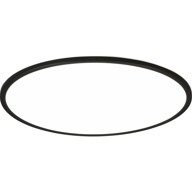 HLW LED LED Ceiling Light - Trion Skiff - 30W - Adjustable Color - Dimmable - Remote Control - Round - Matte Black - Plastic