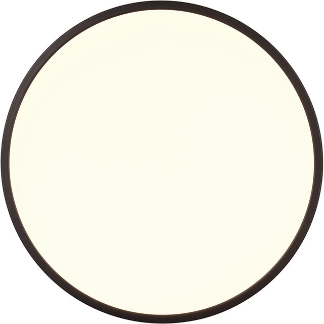 HLW LED LED Ceiling Light - Trion Skiff - 30W - Adjustable Color - Dimmable - Remote Control - Round - Matte Black - Plastic