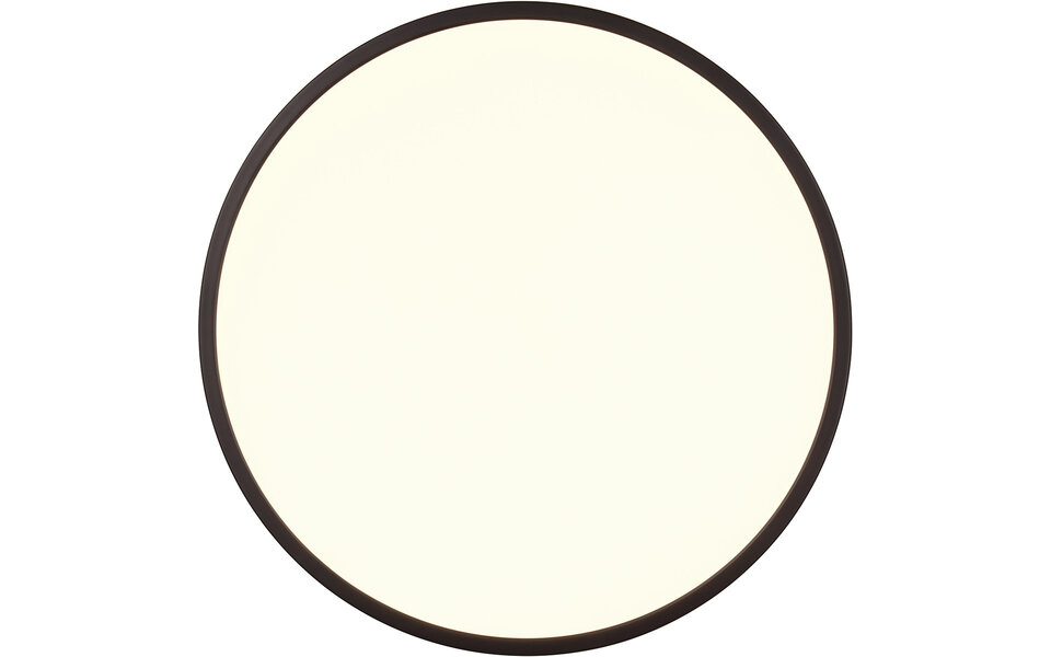 HLW LED LED Ceiling Light - Trion Skiff - 30W - Adjustable Color - Dimmable - Remote Control - Round - Matte Black - Plastic