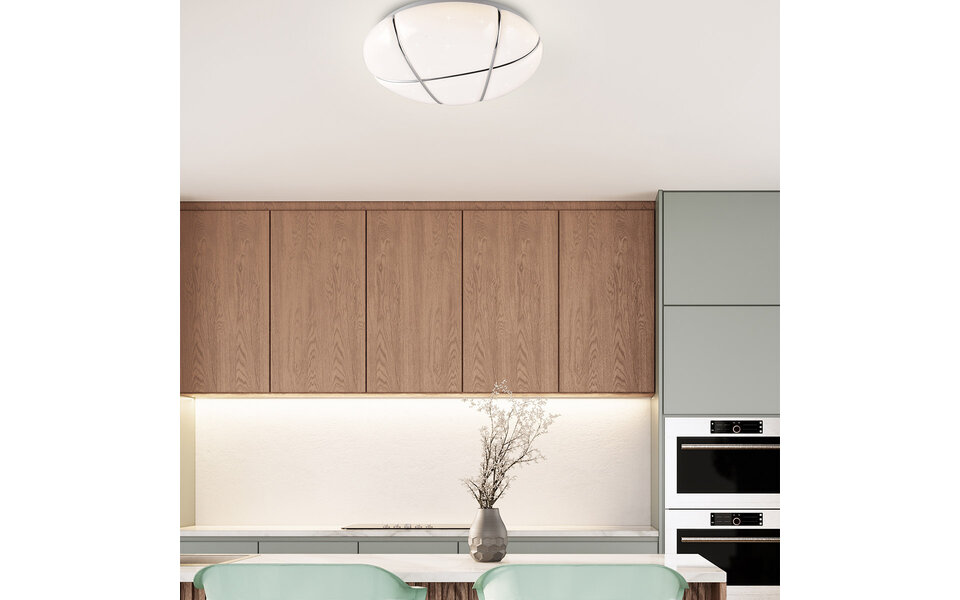 HLW LED LED Plafondlamp - Plafondverlichting - Trion Rabat - 10W - Natuurlijk Wit 4000K - Dimbaar - Rond - Wit - Kunststof HLW LED LED Plafondlamp - Plafondverlichting - Trion Rabat - 10W - Natuurlijk Wit 4000K - Dimbaar - Rond - Wit - Kunststof