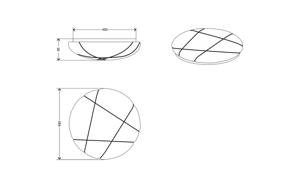 HLW LED LED Ceiling Lamp - Ceiling Lighting - Trion Rabat - 36W - Adjustable Color - Dimmable - Round - White - Plastic