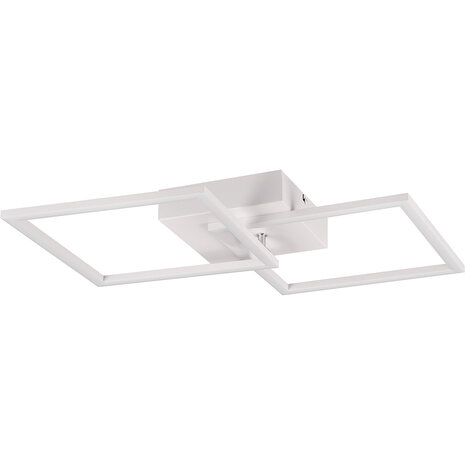 LED Plafondlamp - Plafondverlichting - Trion Square - 20W - Natuurlijk Wit 4000K - Vierkant - Mat Wit - Metaal LED Plafondlamp - Plafondverlichting - Trion Square - 20W - Natuurlijk Wit 4000K - Vierkant - Mat Wit - Metaal