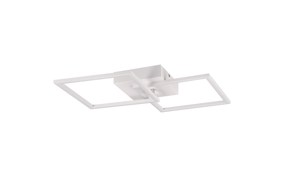 HLW LED LED Ceiling Lamp - Ceiling Lighting - Trion Square - 20W - Natural White 4000K - Square - Matte White - Metal