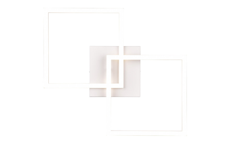 HLW LED LED Ceiling Lamp - Ceiling Lighting - Trion Square - 20W - Natural White 4000K - Square - Matte White - Metal