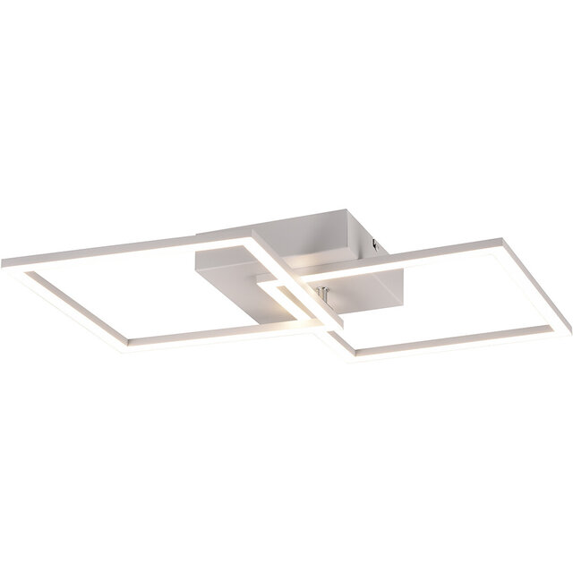 HLW LED LED Plafondlamp - Plafondverlichting - Trion Square - 20W - Natuurlijk Wit 4000K - Vierkant - Mat Wit - Metaal