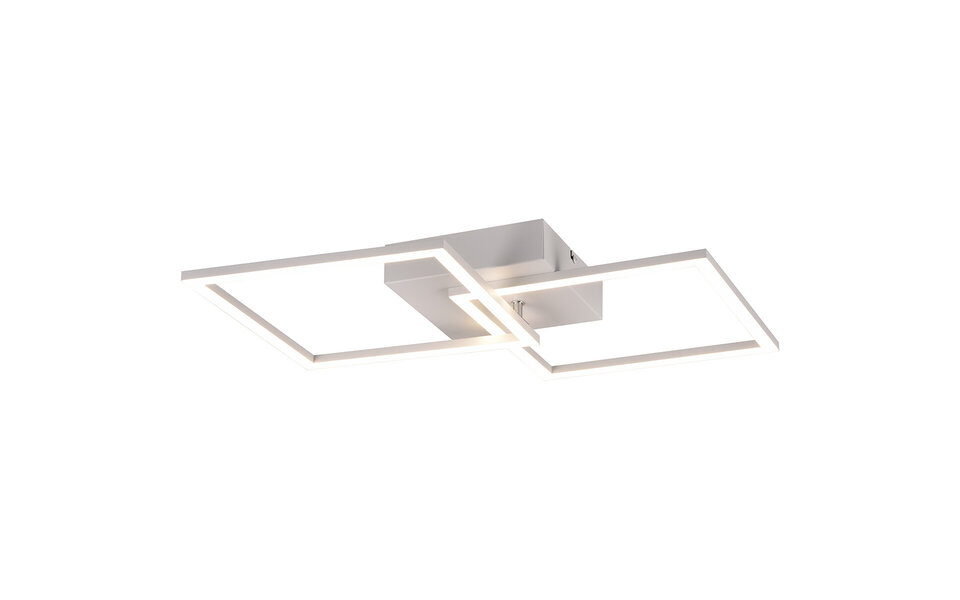 HLW LED LED Ceiling Lamp - Ceiling Lighting - Trion Square - 20W - Natural White 4000K - Square - Matte White - Metal