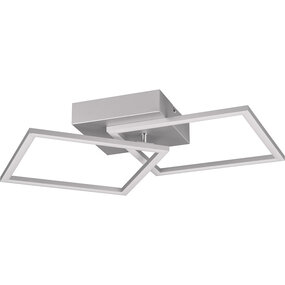 Trion Square plafondlamp LED 20W 2250lm titaan verstelbaar Trion Square plafondlamp LED 20W 2250lm titaan verstelbaar