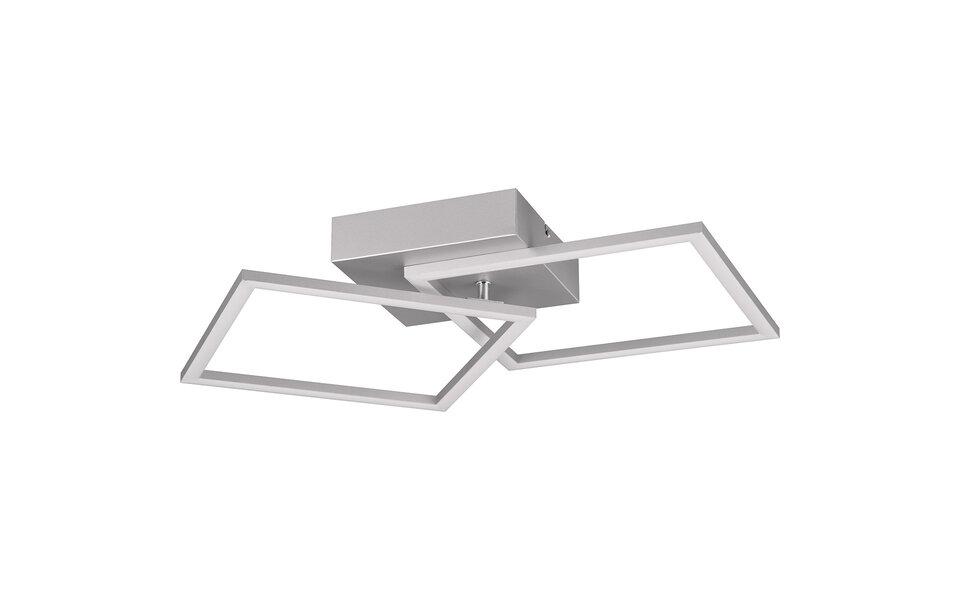 HLW LED LED Ceiling Lamp - Ceiling Lighting - Trion Square - 20W - Warm White 3000K - Square - Titanium - Metal HLW LED LED Ceiling Lamp - Ceiling Lighting - Trion Square - 20W - Warm White 3000K - Square - Titanium - Metal
