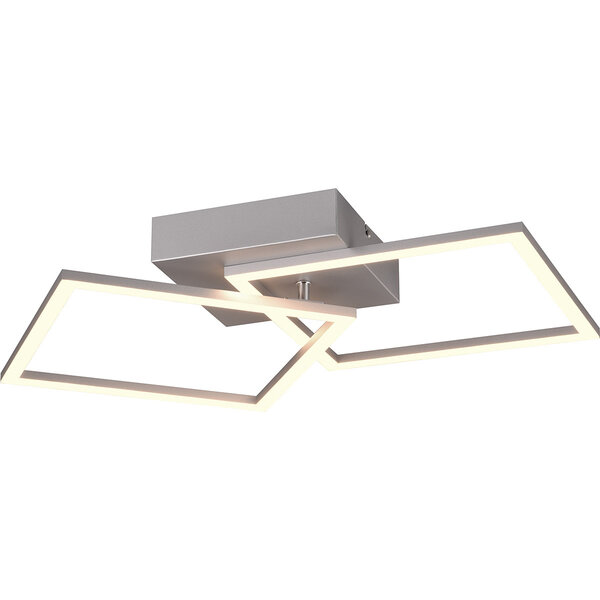 HLW LED LED Plafondlamp - Plafondverlichting - Trion Square - 20W - Warm Wit 3000K - Vierkant - Titaan - Metaal HLW LED LED Plafondlamp - Plafondverlichting - Trion Square - 20W - Warm Wit 3000K - Vierkant - Titaan - Metaal