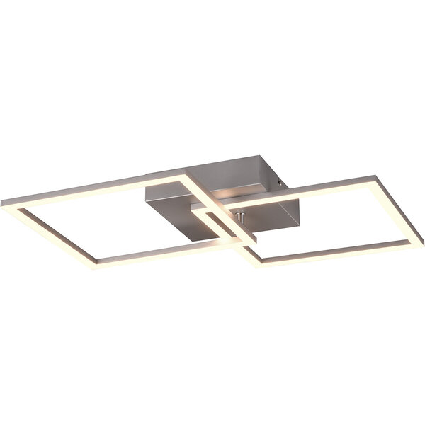 HLW LED LED Plafondlamp - Plafondverlichting - Trion Square - 20W - Warm Wit 3000K - Vierkant - Titaan - Metaal HLW LED LED Plafondlamp - Plafondverlichting - Trion Square - 20W - Warm Wit 3000K - Vierkant - Titaan - Metaal
