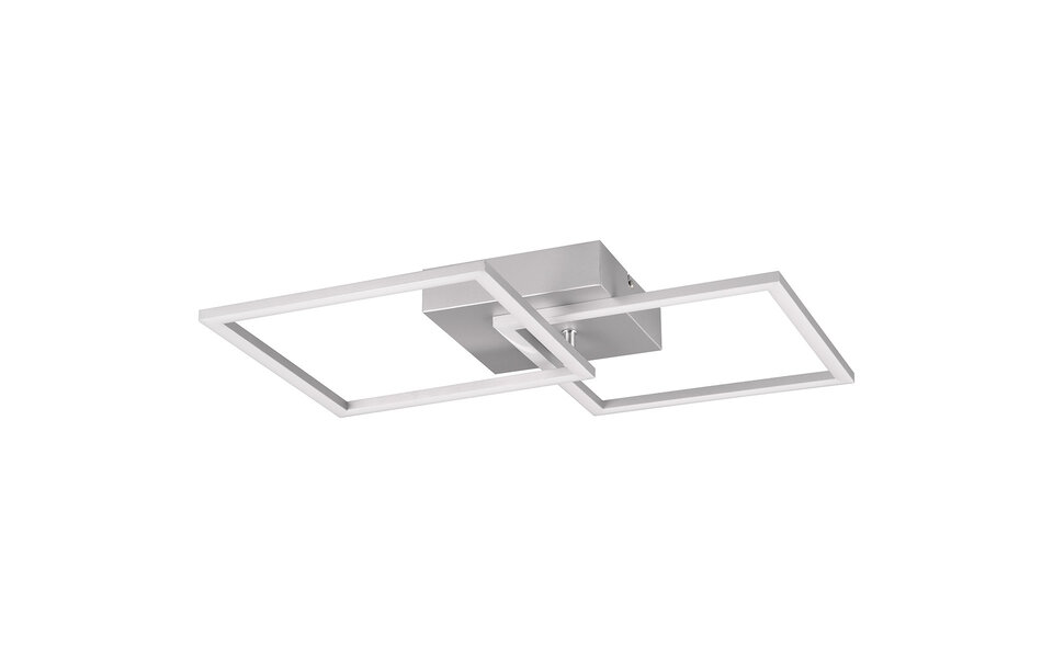 HLW LED LED Ceiling Lamp - Ceiling Lighting - Trion Square - 20W - Warm White 3000K - Square - Titanium - Metal HLW LED LED Ceiling Lamp - Ceiling Lighting - Trion Square - 20W - Warm White 3000K - Square - Titanium - Metal