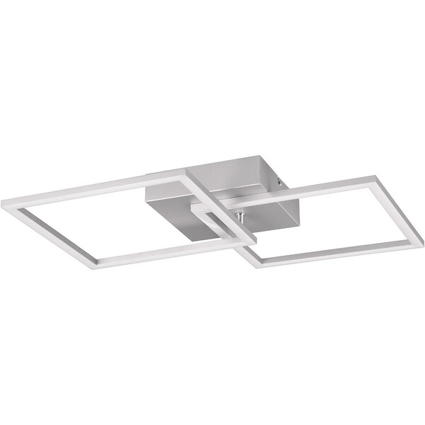 HLW LED LED Plafondlamp - Plafondverlichting - Trion Square - 20W - Warm Wit 3000K - Vierkant - Titaan - Metaal HLW LED LED Plafondlamp - Plafondverlichting - Trion Square - 20W - Warm Wit 3000K - Vierkant - Titaan - Metaal