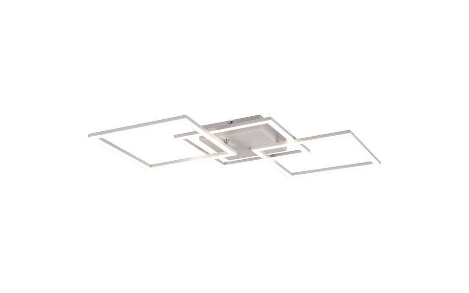 HLW LED LED Plafondlamp - Trion Square - 38W - Natuurlijk Wit 4000K - Vierkant - Mat Wit - Metaal