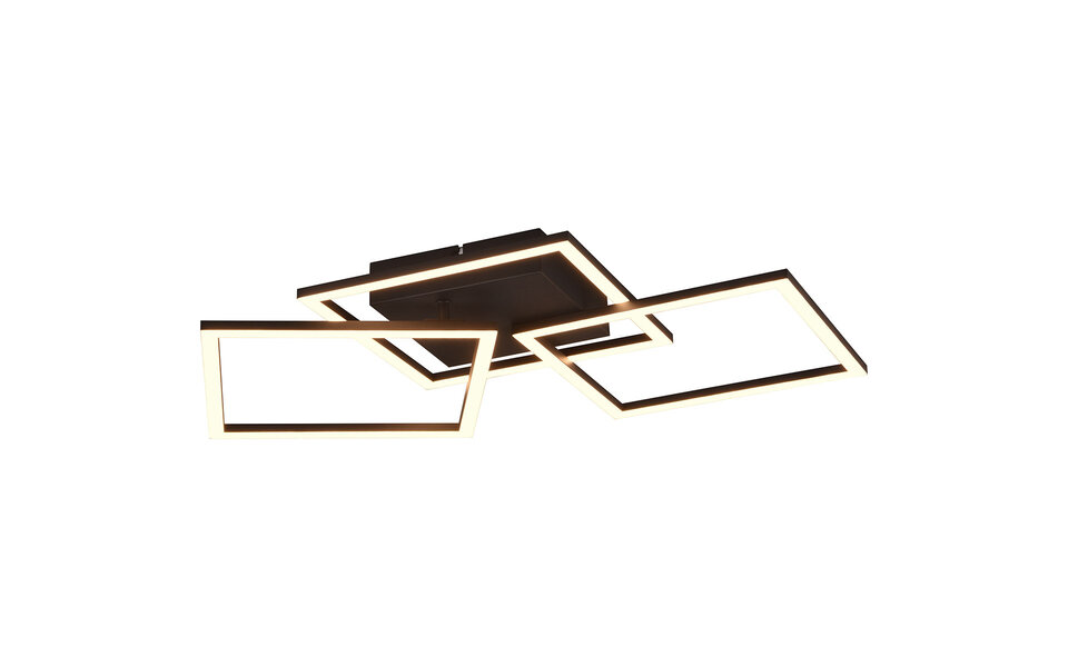 HLW LED LED Ceiling Light - Trion Square - 31W - Warm White 3000K - Square - Matte Black - Metal HLW LED LED Ceiling Light - Trion Square - 31W - Warm White 3000K - Square - Matte Black - Metal