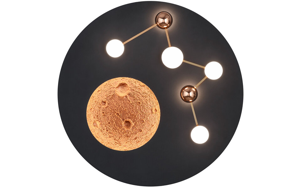 HLW LED LED Plafondlamp - Plafondverlichting - Trion Zion - 42W - Aanpasbare Kleur - Dimbaar - Rond - Mat Zwart - Metaal