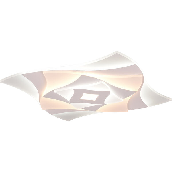 HLW LED LED Plafondlamp - Plafondverlichting - Trion Atik - 56W - Aanpasbare Kleur - Dimbaar - Mat Wit - Metaal